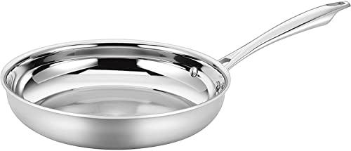 Cuisinart Classic Pots & Pans Set, 10 pcs Cookware Set with Saucepans, Saute pans, & Skillets- Tapered Rims for Drip Free Pouring & Cool Grip Handles, Stainless Steel, TPS-10