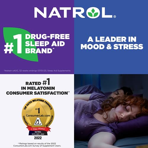 Natrol Melatonin 3mg, Strawberry-Flavored Dietary Supplement for Restful Sleep, 150 Fast-Dissolve Tablets, 150 Day Supply